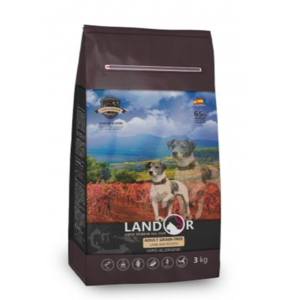 LANDOR Полнорационный сухой корм для взрослых собак всех пород беззерновой ягненок с бататом 1 кг