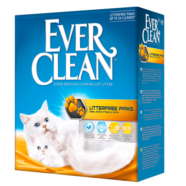 EC Litter free Paws комкующийся наполнитель для идеально чистых лап д/кошек (10 л)