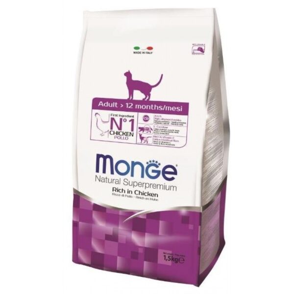 Monge Cat корм для взрослых кошек 1,5 кг