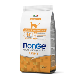 Monge Cat Speciality Light низкокалорийный корм для кошек с индейкой 1,5 кг.