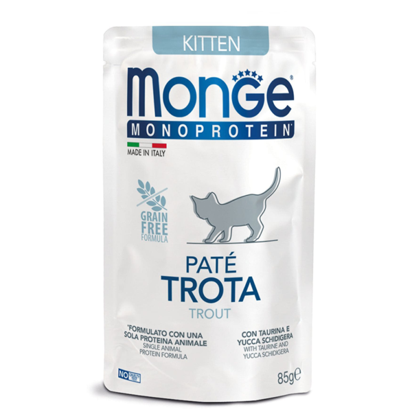 Monge Cat Monoprotein Pouch паучи для кошек индейка 85 г.