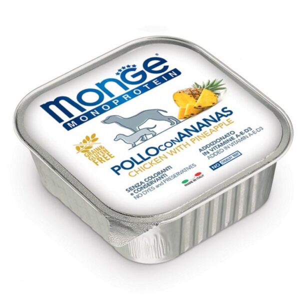Monge Dog Monoprotein Fruits консервы для собак паштет из индейки с цитрусовыми 150г