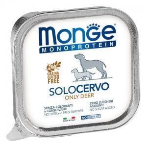 Monge Dog Monoprotein Solo консервы для собак паштет из оленины 150 г