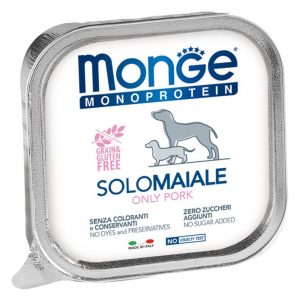 Monge Dog Monoprotein Solo консервы для собак паштет из свинины 150 г