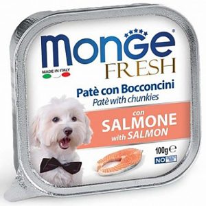 Monge Dog Fresh консервы для собак лосось 100 г.