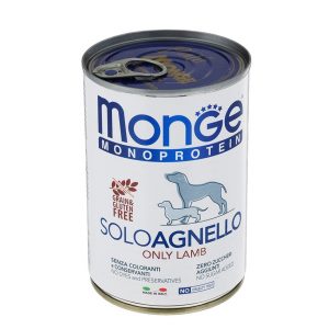 Monge Dog Monoprotein Solo консервы для собак паштет из ягненка 400 г