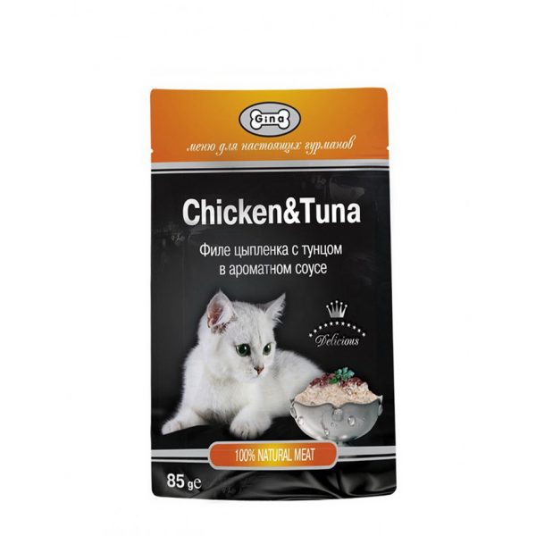 GINA тунец/цыпленок 85 гр
