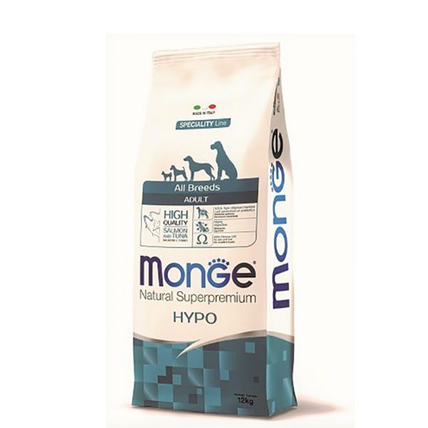Monge Dog Speciality Hypo корм с лососем и тунцом для взрослых собак всех пород 12 кг