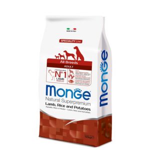 Monge Dog Speciality корм для собак всех пород ягненок с рисом и картофелем 12 кг