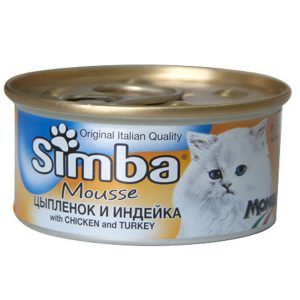 Simba Cat Mousse мусс для кошек цыпленок/индейка 85 г