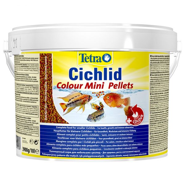 TetraCichlid Algae Mini корм для всех видов цихлид 10 л (ведро)