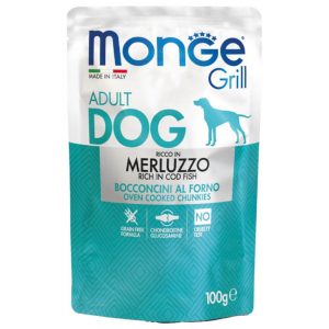 Monge Dog Grill Pouch паучи для собак треска 100 г