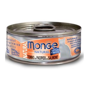 Monge Cat Natural консервы для кошек тихоокеанский тунец с лососем 85 г