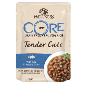 CORE TENDER CUTS паучи из тунца в виде нарезки в соусе для кошек 85 г