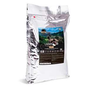 LANDOR Полнорационный сухой корм для взрослых собак всех пород ягненок с рисом 15 кг
