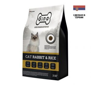 Gina Cat Rabbit & Rice 1кг (Сербия)