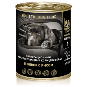 URBAN TRAMP Полнорационный консервированный корм для собак ягненок с рисом 400 гр.