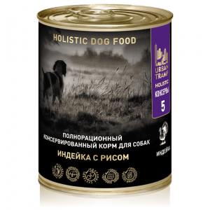 URBAN TRAMP Полнорационный консервированный корм для собак индейка с рисом 400 гр.